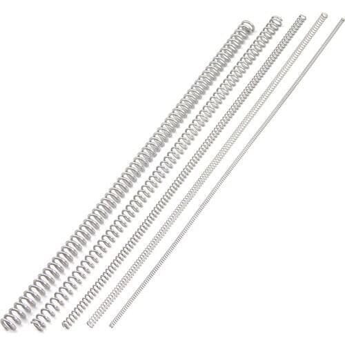 1PCS 304 Stainless Steel Compressed Springs, Wire Diameter 0.6mm, Outer Diameter 5/6/7/8/10mm, Free Length 305mm