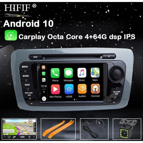 PX5 DSP Android 10 CAR DVD GPS Player Bluetooth Car Sat Nav Stereo Radio Navigation 2 Din GPS Head Unit For SEAT IBIZA 2009-2013
