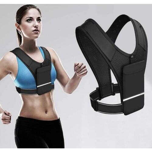 Running Vest Backpack Large-Capacity Reflective Sports Waist Bag Pouch Mobile Phone Case Marathon Bicycle Sports Belt