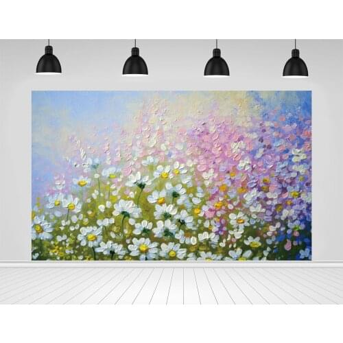 Scopiso Colorful Flower Gradient Painting Photocall Baby Photography Backdrop Photographic Decoration Backgrounds Photo Studio