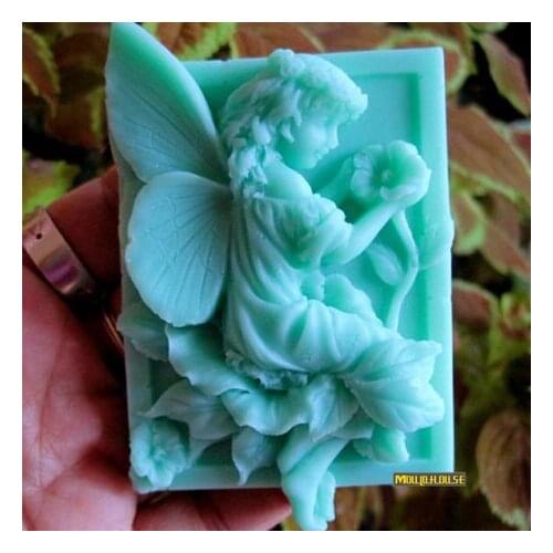 Handmade Soap Silicone Mold Chocolate Moulds Candle Molds Polymer Clay Craft For Cake Form Cooking Tools angel