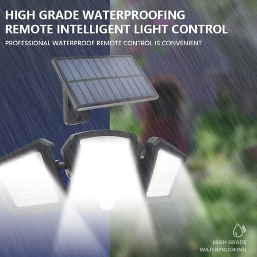 Super Bright 216 LED Solar Lights IP65 Waterproof Outdoor Solar Lamp With Adjustable Head Wide Lighting Angle
