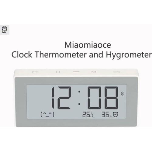 Xiaomi MiaoMiaoCe Clock Thermometer MMC E-Link INK Screen Digital Meter Thermometer Temperature Humidity High-Precision Sensor