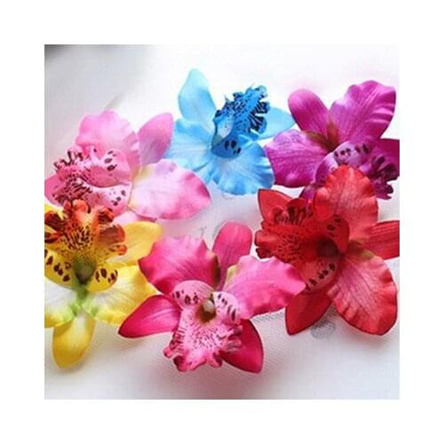 Women clips hair ornaments Bohemia Bridal Flower Orchid Leopard Wedding Girl hair hairpin Decoration Accessories