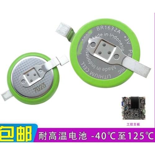 10PCS BR1632A/FAN high temperature resistant 3V button battery with original pins BR1632A
