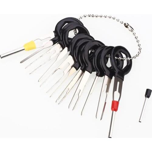 Vehemo 11pcs Car Cable Line Terminal Removal Tools Set Harness Pin Extractor Tool