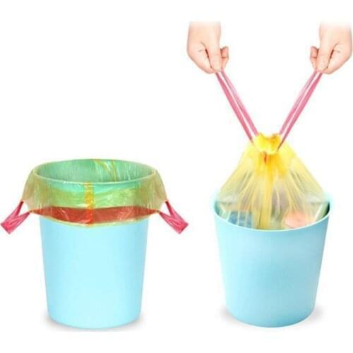 15pcs/roller Auotomatic Close Kitchen Trash Garbage tool Bags Thicken Rubbish Bucket Household Living Room CleaningTools