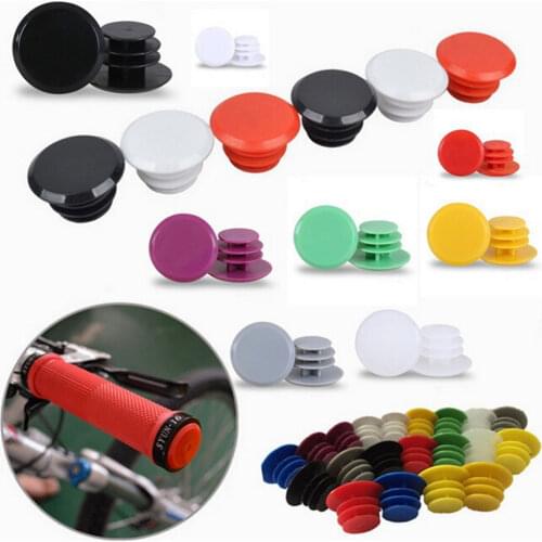 3Pairs/6Pcs Hot Sale Plastic MTB bike handlebar grips bar end Plugs bicycle handlebar cap Cover bicycle accessories Random color