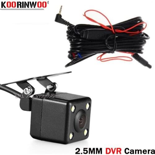 Koorinwoo Night Vision Car Recorder Dash Cam rear view camera Parking camera Waterproof backup for Dual Lens Android Car DVR
