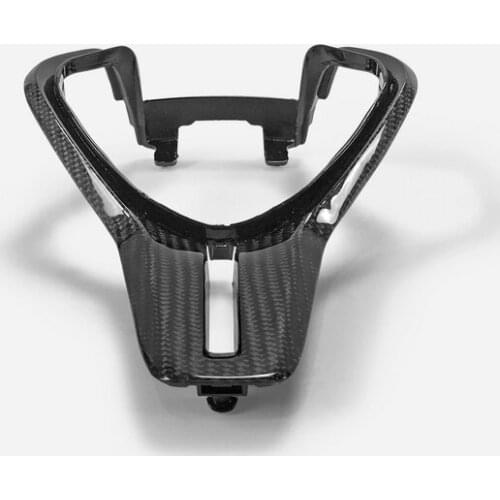 Car-styling For Nissan 2017-2019 R35 GTR MY17 Carbon Fiber Steering Wheel Cover Replacement Glossy Finish Inner Tuning Trim Part