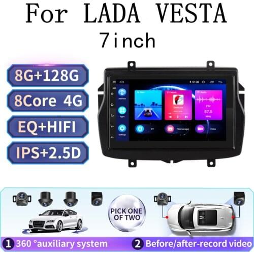 2DIN Android 10 Car video Player GPS Navigation Multimedia for LADA VESTA Cross Sport Radio 2 din gps 7inch car radio CAM NO DVD