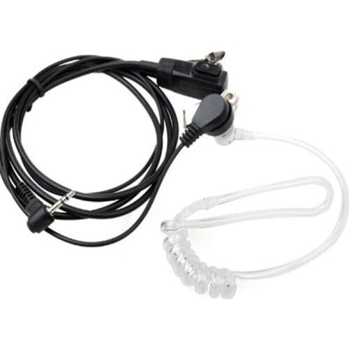 FBI Acoustic Covert Tube Earpiece Headset Mic PTT For Motorola Talkabout Portable Radio TLKR T60 T80 T3 T4 T5 MD200 MB140R