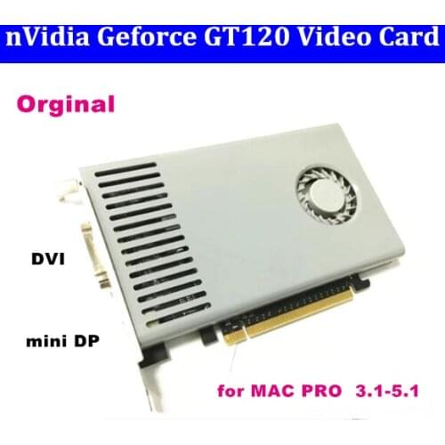 Warranty 3 months For nVIDIA GeForce GT120 512MB DDR3 DVI+Mini DP interface PCIE Video Card For Mac Pro3.1-5.1 (2008-2012)