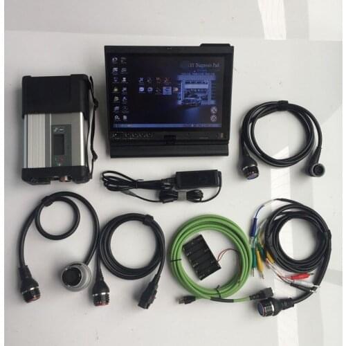 Scan tool mb star c5 super ssd newest software 2020.12 with laptop x200t touch screen battery ready to use 12v 24v