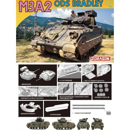 DRAGON 7413 1/72 M3A2 ODS Bradley Cavalry Chariot Assembled plastic model