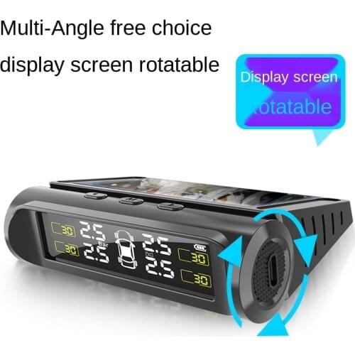 Window tire pressure monitor External automobile general tire detection monitor Built-in solar tire pressure