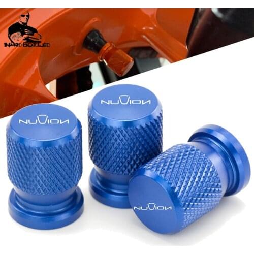 3PCS Moto Aluminum Wheel Tire Valve caps cover For QOODER NUVION QV3 QVE Tricity 300 125 2019-2020 Motorcycle Accessories Parts