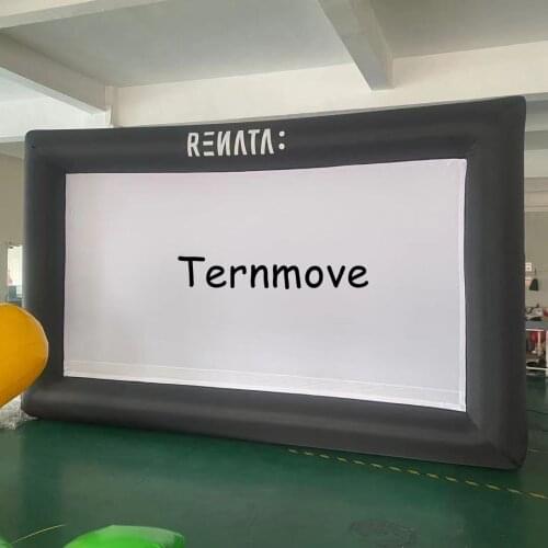 Inflatable movie screen strong 210D oxford cloth with free air blower inflatable projection movie screen inflatable film screen