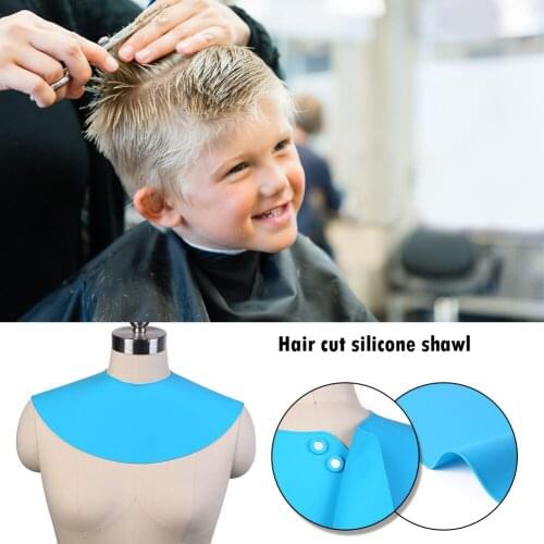 Haircut Shoulder Pad Neck Shield Shawl Hair Dyeing Tool Silicone Salon Supplies Hair Transparent Bib Hairdressing Tool
