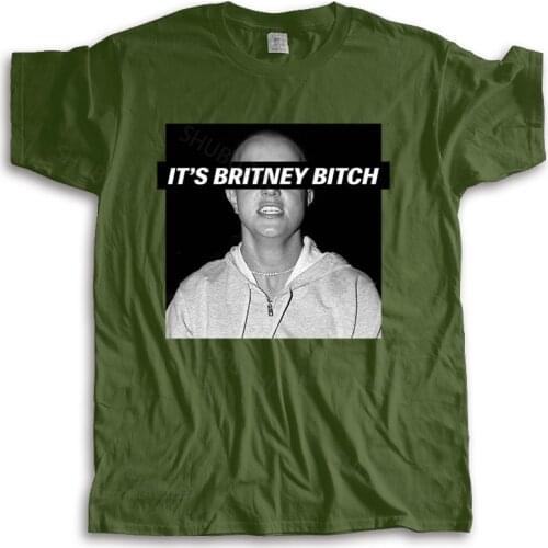 New fashion t-shirt men crew neck tees ITS BRITNEY BITCH SPEARS MENS TSHIRT FUNNY TUMBLR HIPSTER SLOGAN many color tops