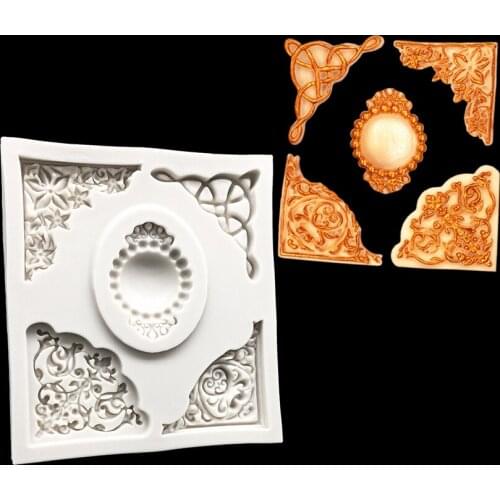 Wholesale 10 pcs Diamond Jewelry Silicone Sugarcraft Mold Fondant Cake Decorating Tools Candy Clay Cupcake Chocolate Baking Mold