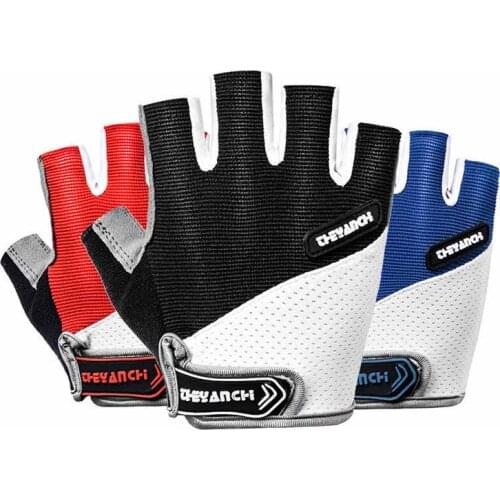 Bicycle Gloves Half Finger Outdoor Sports Gloves For Men Women Gel Pad Breathable MTB Road Racing Riding Cycling Gloves DH