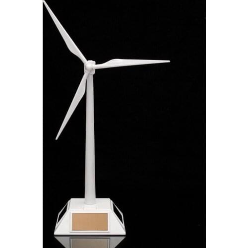 Plastic Model-Solar Powered Windmill Wind Turbine Desktop Decor Science Toy New