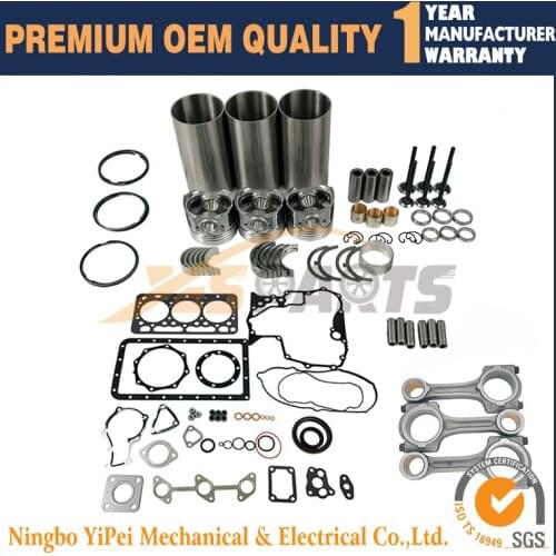 D902 Overhaul Rebuild Kit GASKET Liner Cylinder For Kubota Engine D902 Tractor Excavator Connecting Rod