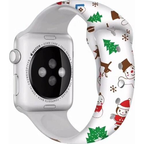 Onthelevel Silicone Strap for Apple Watch Band 38mm 44mm Watch Accessories for iWatch 1/2/3/4/5 Christmas gifts