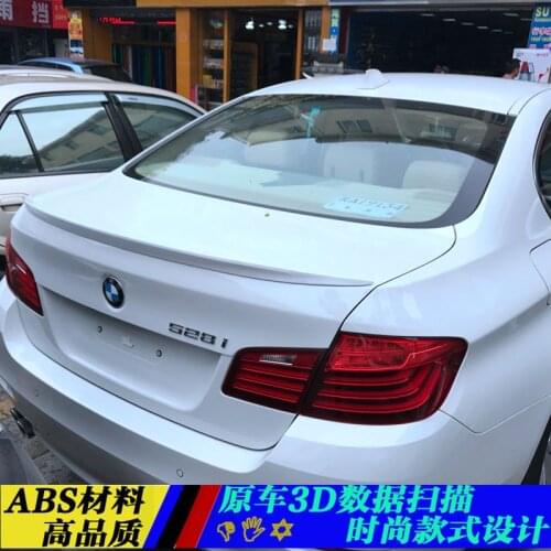 For BMW F10 F18 M5 520i 528i 535i 530i 525 spoiler High Quality ABS Material Car Rear Wing unpaint Color spoiler for BMW F10 F18