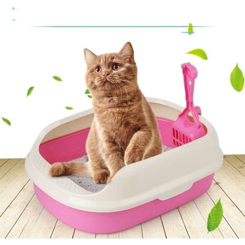 Toilet Bedpan Cat Litter Box Cat Dog Tray Toilet Supply Teddy Anti-Splash Pet Dog Toilette Chiot Indor Depan Plastic sandbox cat
