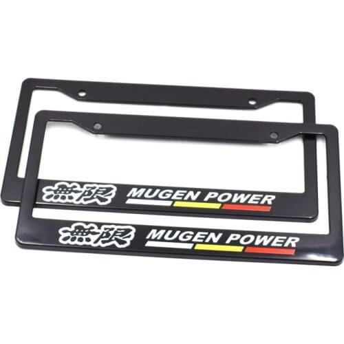 1pair Plastic Racing Car License Plate Frame Tag Cover Holder