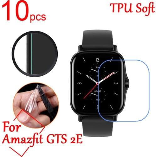 10pcs/lot Ultra Clear TPU Soft LCD Full Screen Protector cover For Amazfit GTS 2E/GTR 2E GPS Smart sports Watch Protective Film