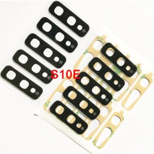 500Pcs Back Rear Camera Glass Lens With Sticker For Samsung Galaxy Note 9 8 10 20 Ultra S8 S9 S20 Plus S10E S10 Lite