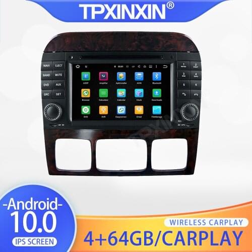 For Mercedes Benz S-Class W220 1998 1999 2001 2002 - 2005 Android Car Radio Multimedia Video DVD Player Navigation HeadUnit GPS
