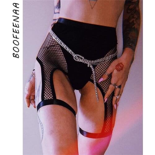 Женские завышенные шорты BOOFEENAA China At AliExpress