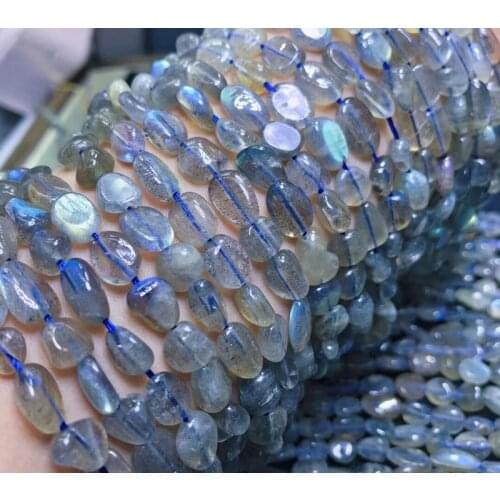 Natural Labradorite Stone irregular Beads 6-8mm Loose Perle for jewelry making bracelet necklace needlework