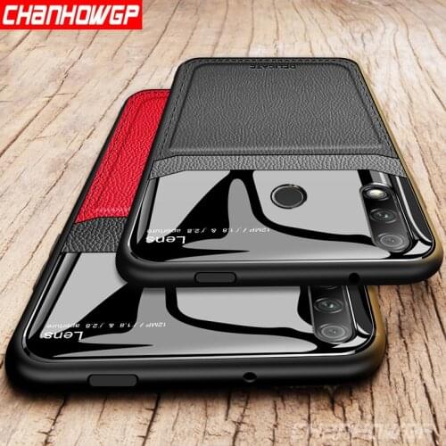 Leather Plexiglass Case For OPPO A5 A9 2020 A92S A52 A91 Realme C3 5 6 Pro XT X Q X50 Reno 2Z 3 4 Pro Ace 2 Armor Bumper Cover