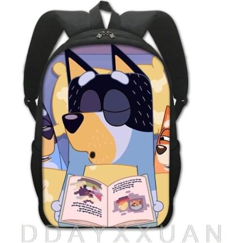 Kids bingo bluey Backpack Children School Bags for Teenager Boys Girls Daypacks Cartoon School Backpacks Kids Bookags