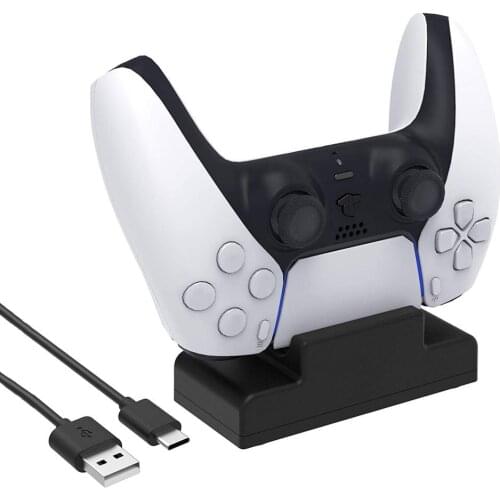 Dual Fast Charger For PS5 Wireless Controller USB Type-C Charging Cradle Dock Station For Sony PlayStation5 Joystick Gamepad New