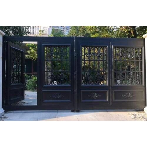 2021 Hotsale Aluminium Driveway Swing & Sliding Gates Price By Sq.m Shipping Extra Hc-Ag108