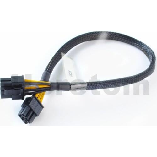 Free Shipping New 8pin to 6pin GPU Video Card Power Adapter Cable 35CM For Dell PowerEdge R730 R730XD