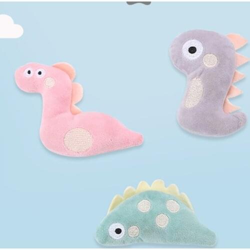 Cute Cat Catnip Toy Little Dinosaur Plush Doll For Kitten Mint Interactive Teeth Chewing Pet Supply