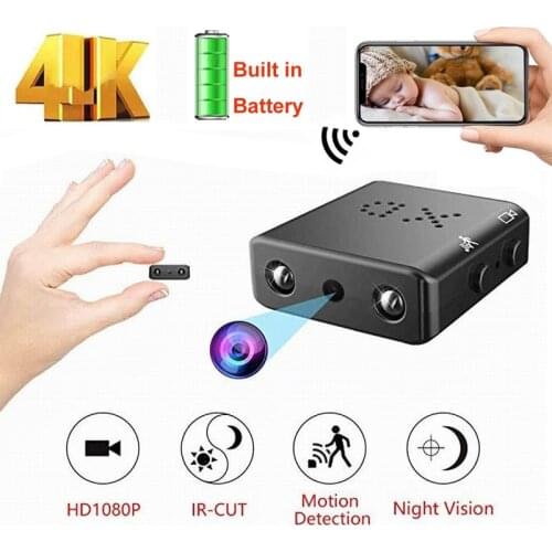 Mini wifi Camera Full HD 4K Home Security Camcorder Night Vision Micro cam Motion Detection Video Voice Recorder with battery
