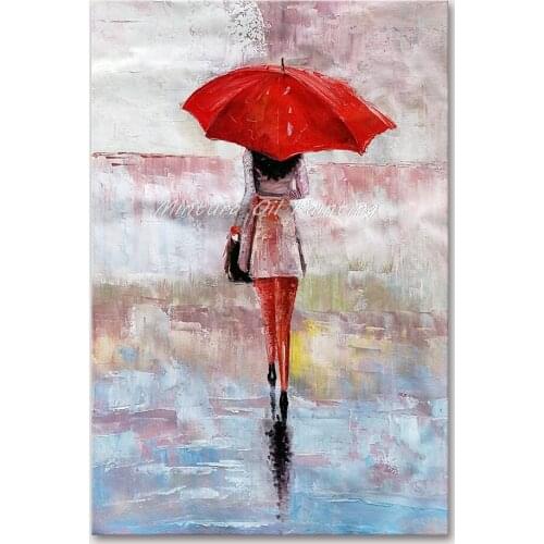 Mintura Hand Painted Oil Painting on Canvas Wall Picture For Living Room The Beauty Holding The Antivir Home Decor Art No Framed