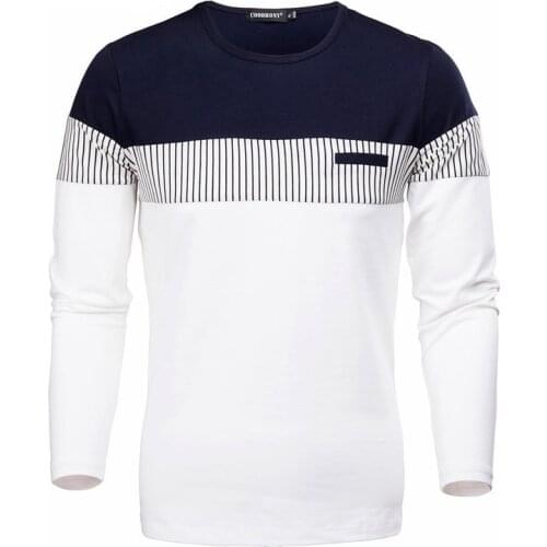 Hot Sale New Mens Sweater Slim O-Neck Pullovers Autumn Casual Patchwork Color Full Sleeve Youth Plus Size Clothing M-3XL