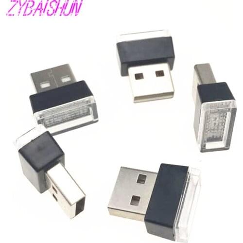4 kinds of colors USB LED Mini Wireless Car Interior Lighting Kit Tuning Car Interior Atmosphere Light White Blue Pink