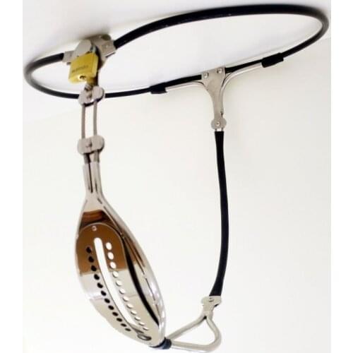 New Stainless Steel Female Chastity Belt Underwear Invisible Strapon Belt Device Lockable Pants Fetish BDSM Sex Toys for Woman