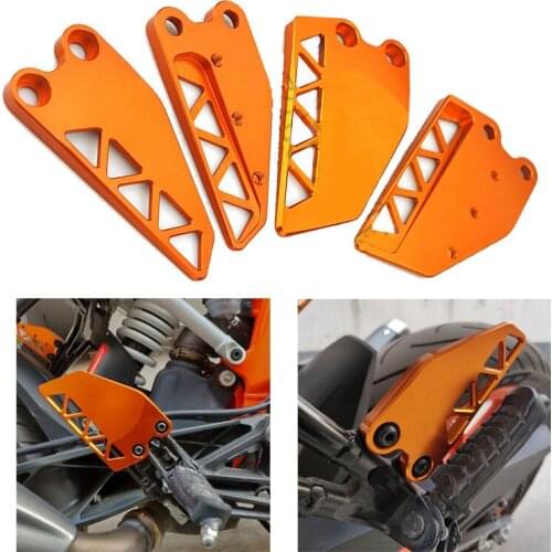 CNC Front Rear Footpegs Footrest Protector for KTM Duke 390 250 2019 2018 2017 Aluminum Foot Pegs Rest Cover Guard Motorcycle