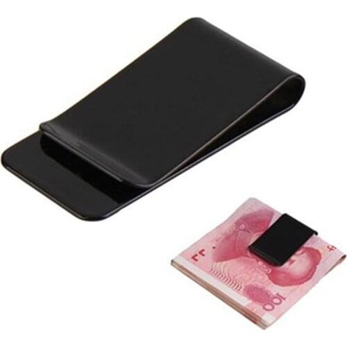 Portable Stainless Steel credit card holder passport wallet business card holder porta tarjetas Pocket Purse Clip Holder
